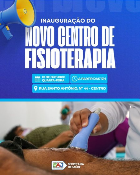 Prefeitura de Santo Antônio de Jesus realizará inauguração do novo Centro de Fisioterapia